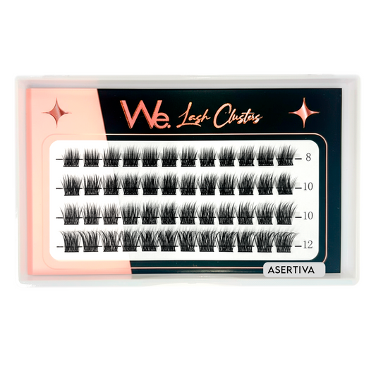 Pestañas We - Lash Clusters - Asertiva X4
