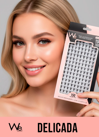 Pestañas We - Lash Clusters - Delicada X3