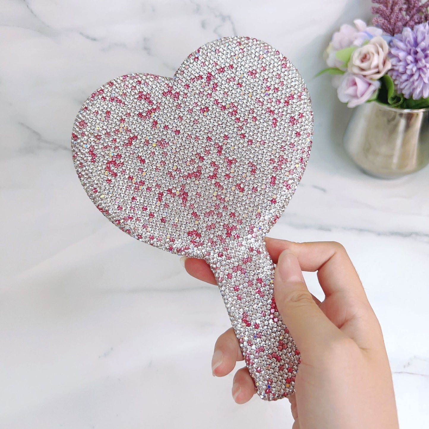 Espejo de Mano - Corazon brillos - We cosmetics