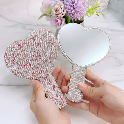 Espejo de Mano - Corazon brillos - We cosmetics