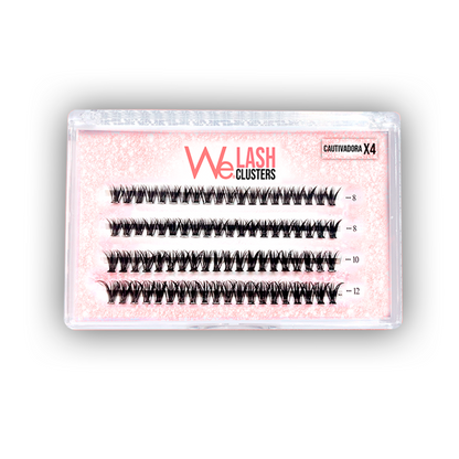 Pestañas We - Lash Clusters - Cautivadora x4