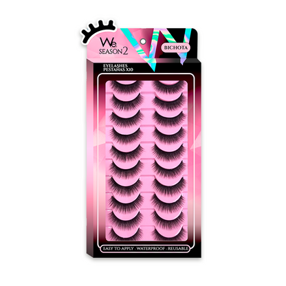 Pestañas We - x10 Bichota