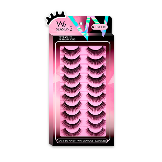 Pestañas We - x10 Rebelde