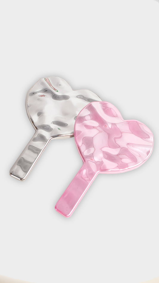 Espejo de Mano - corazon Ondulado - We cosmetics